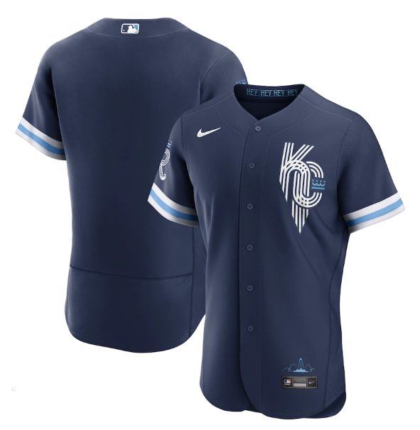 Men's Kansas City Royals Blank 2022 Navy City Connect Flex Base Stitched MLB Jersey Men's Kansas City Royals Blank 2022 Navy City Connect Flex Base Stitched MLB Jersey